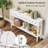  60'' Long Narrow Console Table w/4 Drawers & Open Storage Shelf Anti-Tip Kit White-577661731