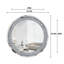 Console avec miroir rond 47 po Amla