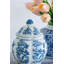 Ensemble de 3 pots en gingembre en porcelaine bleue et blanche, vase décoratif