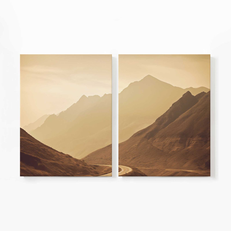Impression sur toile Peaceful Mountain Drive II, Toile tendue, H 36 po x l 54 po x P 1,25 po, 4