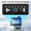 Machine à glaçons commerciale autoportante en acier inoxydable 13,5 po avec glaçons cubes, 110 lb. Production quotidienne de glace, 20 lb Bac de rangement et commandes numériques