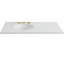 Ovate 43'' Engineered Stone Single Bathroom Vanity Top with Sink