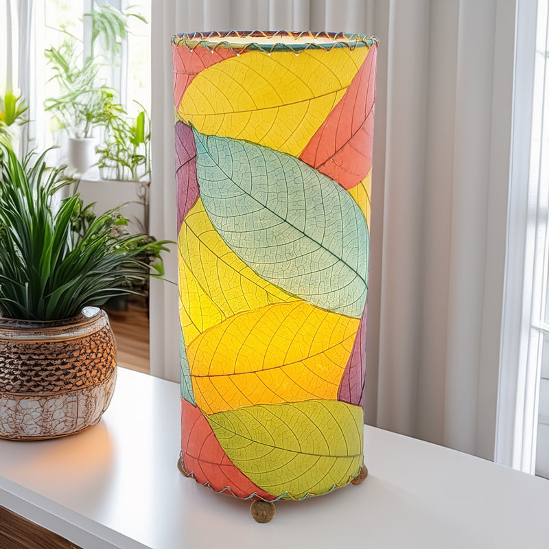 Lampe de table 17 "quintan, Mauve / Bleu / Rouge