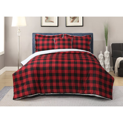 Branner Polyester Plaid Comforter