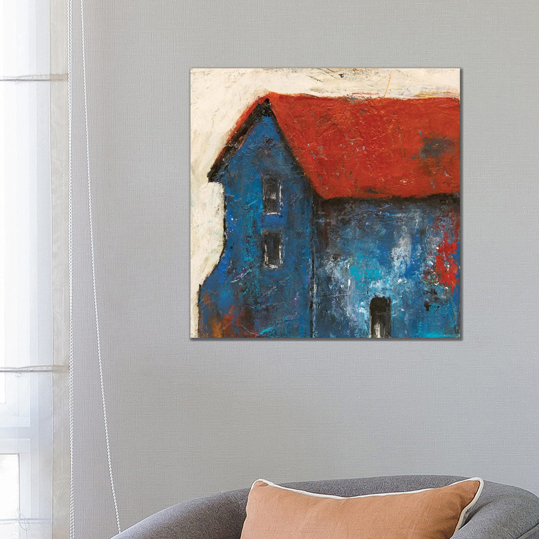 Blue Barn by Erin Ashley - Wrapped Canvas Gallery-Wrapped Canvas Giclée