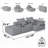 Modern Sectional Sofa-137894327-137894325
