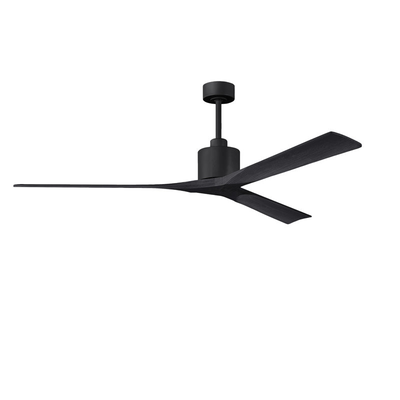 Nan XL 3 - Ventilateur de plafond, Noir mat, Noir mat