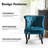 Grenier Traditional Velvet Upholstered Wingback Side Chair with Button-Tufted-1178965963