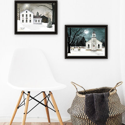 Transformez vos murs de chambre à coucher avec l'art mural encadré noir 4U 2 Silent Night Decor. Impression décorative de salon. Bois et papier. 18,52 po Profondeur, largeur 0,89, hauteur 13,68, 4,96 lb. Décoration élégante