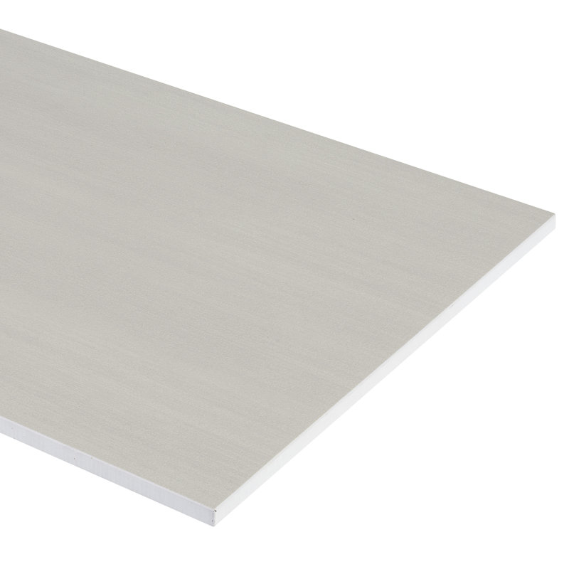 Refinery Semi-Polished 24'' W x 48'' L Porcelain Singular Tile, Pewter