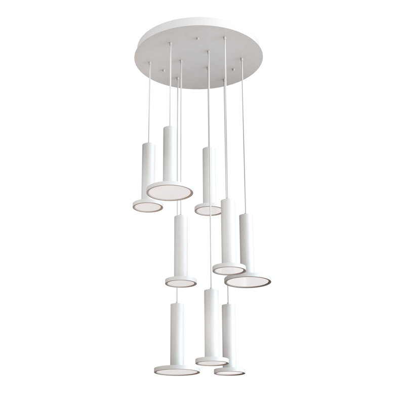 Moorehouse 9 - Light LED Cluster Pendant, White