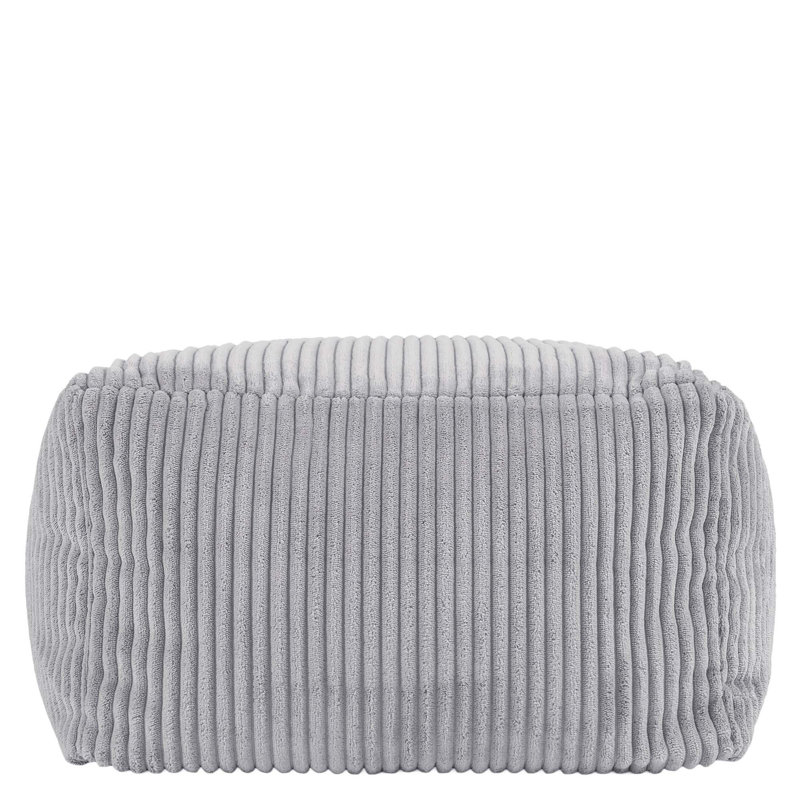 Soul 40Cm Square Pouffe Ottoman, Grey