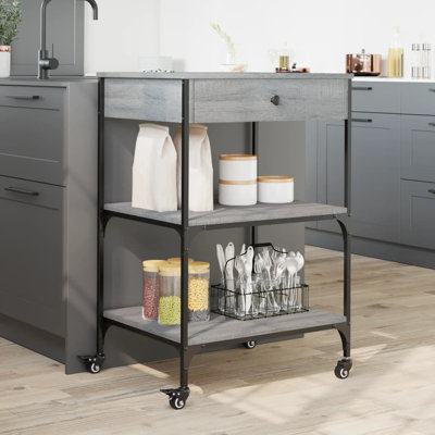 Dwyce Metal Bar Cart