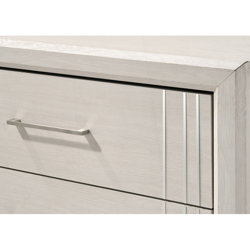Commode de chevet 6 tiroirs 1Pc, Beige