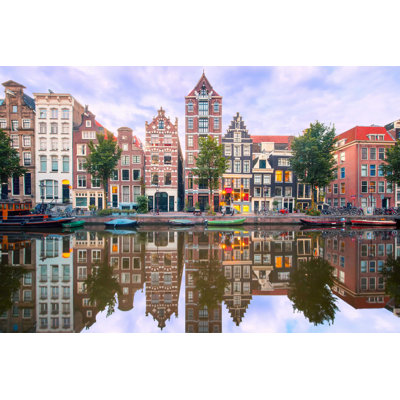 Amsterdam Canal - photographie sur toile tendue