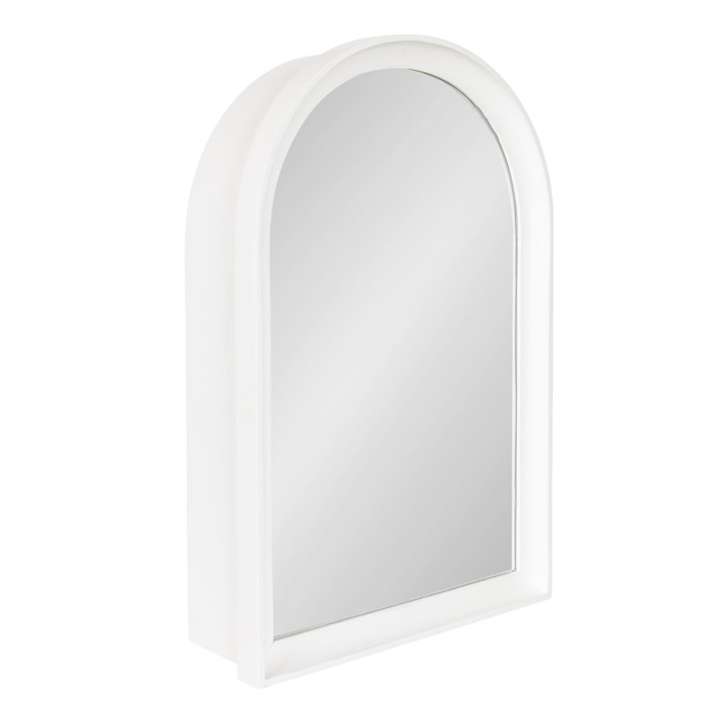 Herenshaw Wooden Arched Vanity Cabinet with Mirror