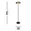 Iker 146cm Black LED Traditional Floor Lamp