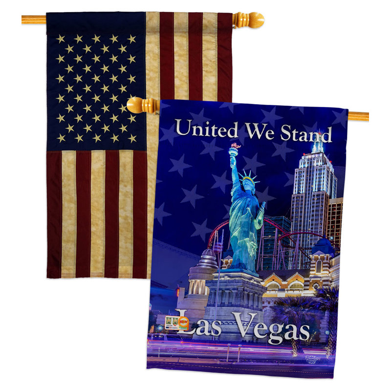 Double Sided 40'' H x 28'' W Polyester House Flag