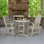 Machado 2-Person 36" Round, Counter-Height Dining Set
