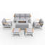7 - Person Patio Conversation Set with Cushions-563092121