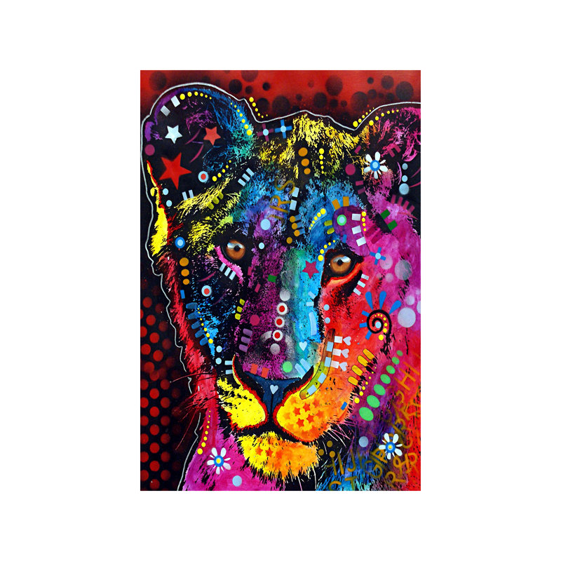 Young Lion by Dean Russo - Wrapped Canvas Print, 101.6 cm H x 66.04 cm W x 3.175 cm D