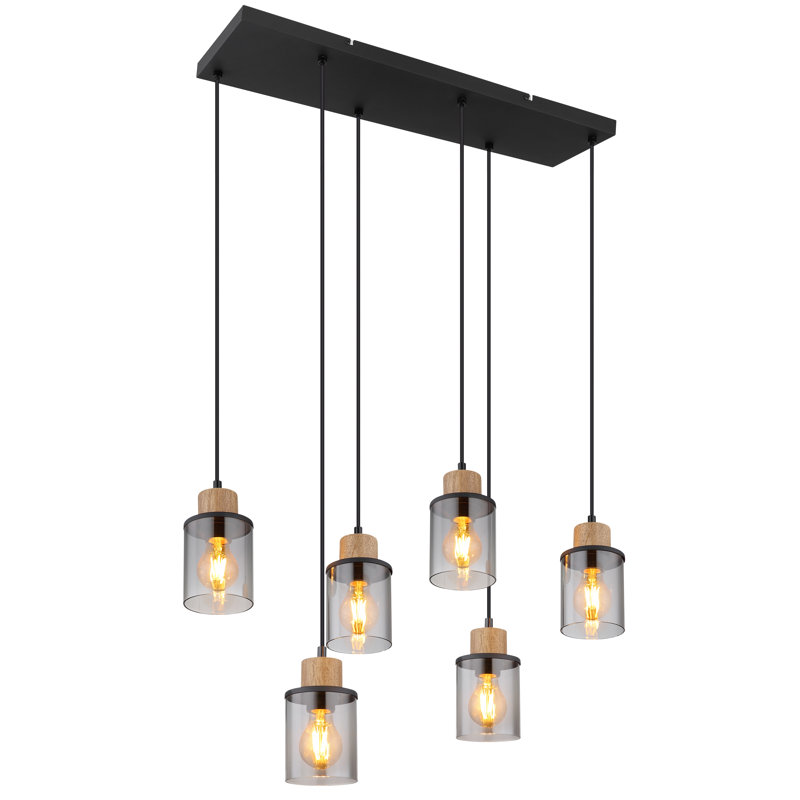 Lakeila 6 - Light Black Kitchen Island Pendant