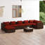Ensemble modulaire de patio 23,6 po de largeur avec coussins-92748269-92748268