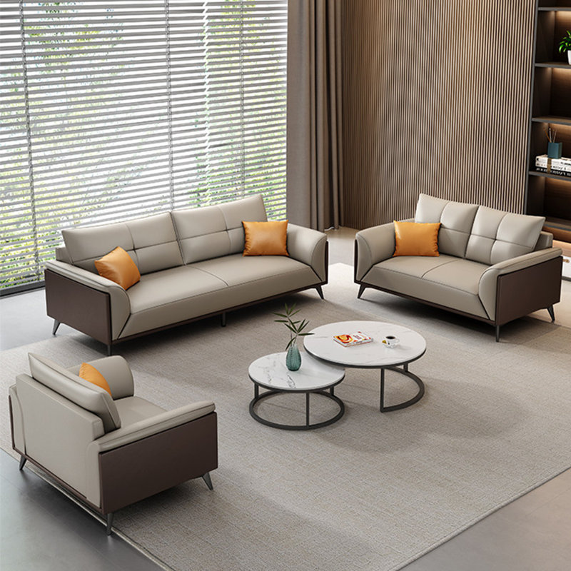 Modern style business leather sofa.