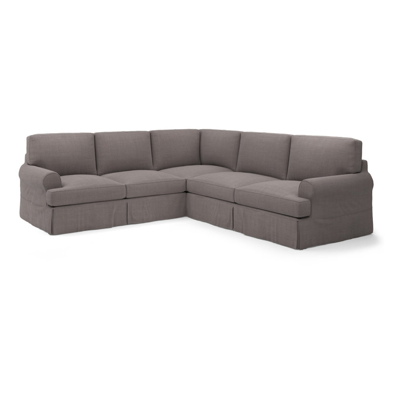 Studio 3 L Sectional, Nevis Graphite Polyester Blend