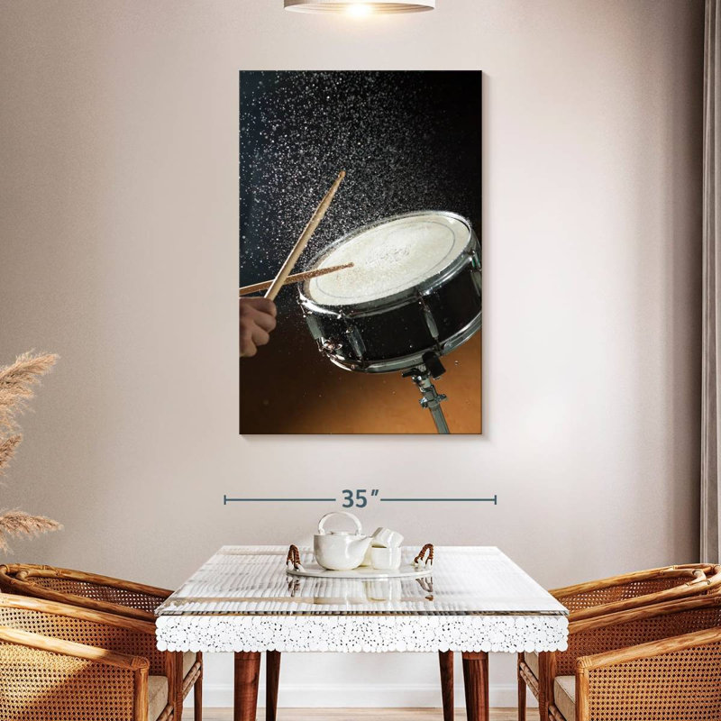 Abarca Snare Drum Water Splash, 48" H x 32" W
