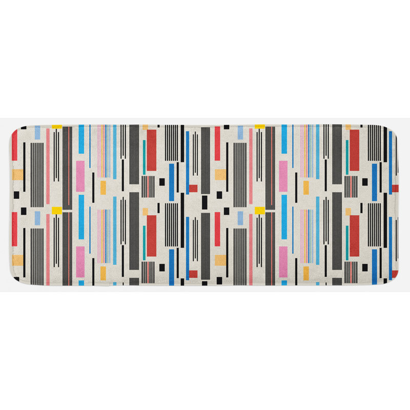 Tapis de cuisine abstrait