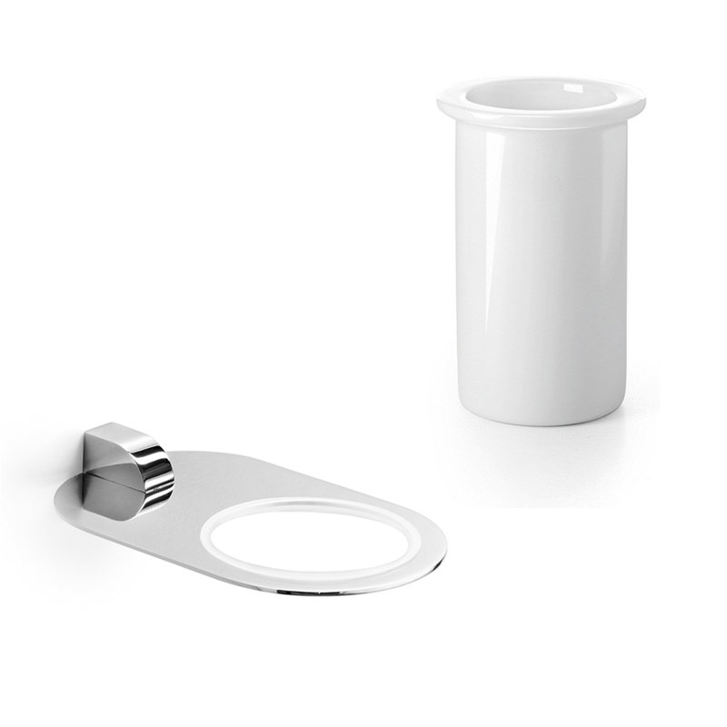 Porte-verre Muci, Céramique blanche