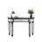 47" Half-Moon Mirrored Console Table With Fluted Glass & Crystal Knob Drawer - Silver Entryway Vanity Desk For Bedroom/Dressing Room-907708744