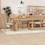 Ensemble de table de salle à manger extensible 5 pièces avec rallonge amovible et 4 chaises rembourrées Farmhouse-95975994