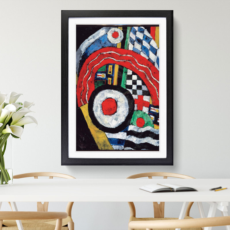 Painting No.46 by Marsden Hartley - Framed Print, 48cm H x 36cm W x 2cm D, Black Framed