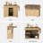 Kitchen Island With Drop Leaf, Wine Rack & Wheels