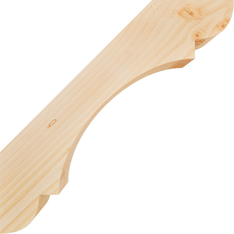 Attelle de genou olympique, Sapin de Douglas, H 18 po x l 3,5 po x P 18 po, Attelle lisse