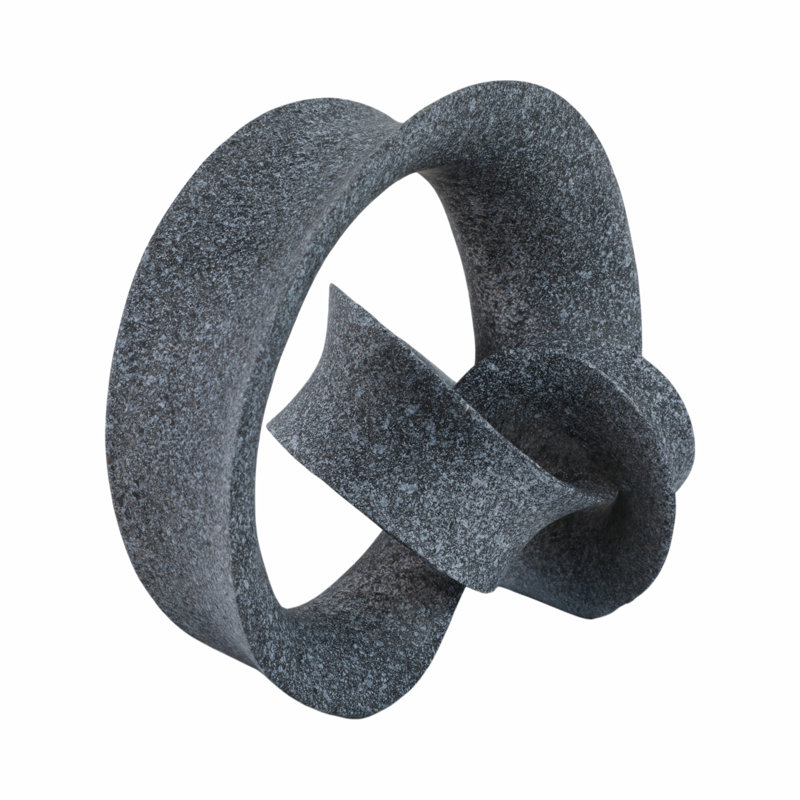 Sagebrook Home 8" Menen Small Loop Statuary, Black