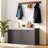 Shoe Bench, Modern Entryway Bench With 2 Flip Drawers, Shoe Rack Bench With Padded Seat Cushion, Wooden Shoe Storage Bench For Entryway, Bedroom And Apartment-2095730360