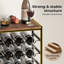 Multi-tiered Wine Bottle Rack Brown