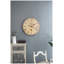 Horloge murale de style rétro 23 po avec pendule en bois aggloméré Dubois pour salon ou bureau