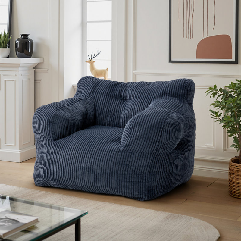 Corduroy Sofa, Blue