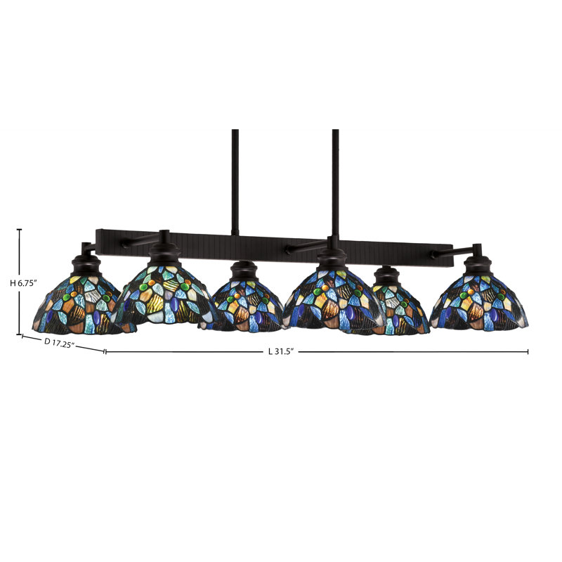 Barre d'éclairage 6 lumières Edge, Espresso