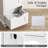 4-Drawer Bathroom Cabinet w/Cut-out Handles Anti-toppling Device Narrow Entryway-561230788