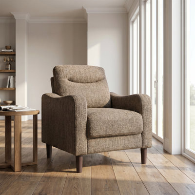 Canapé en chenille, assise confortable, structure en bois massif, parfait pour le salon