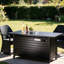  Table de foyer d'extérieur au propane 57 po avec couvercle et pierres de lave, 57 000 BTU-928186103