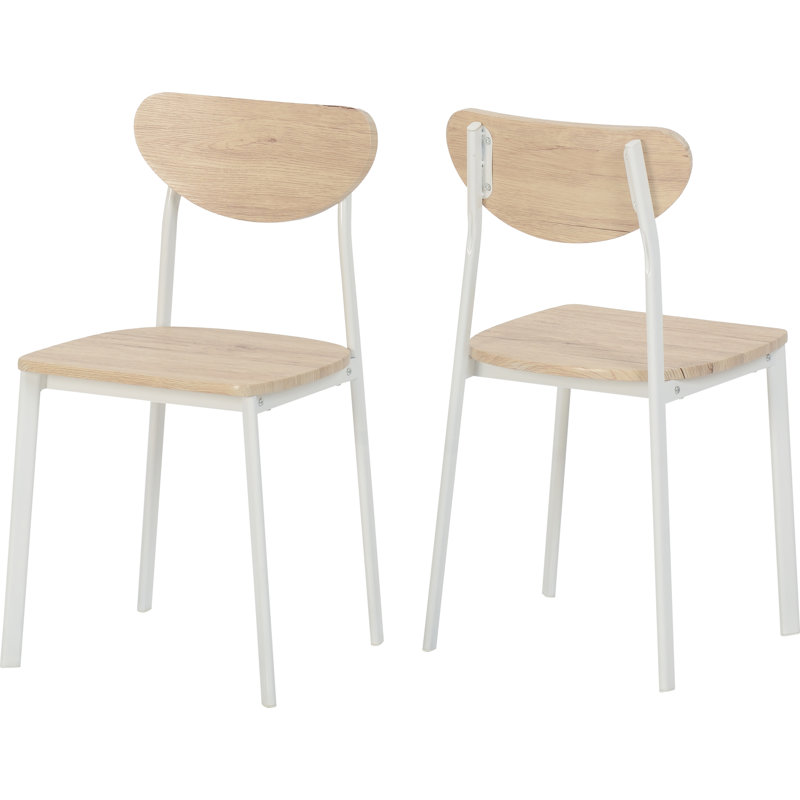 Corrinne Dining Chair, White/Oak