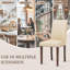 48cm H Dining Chair in Beige