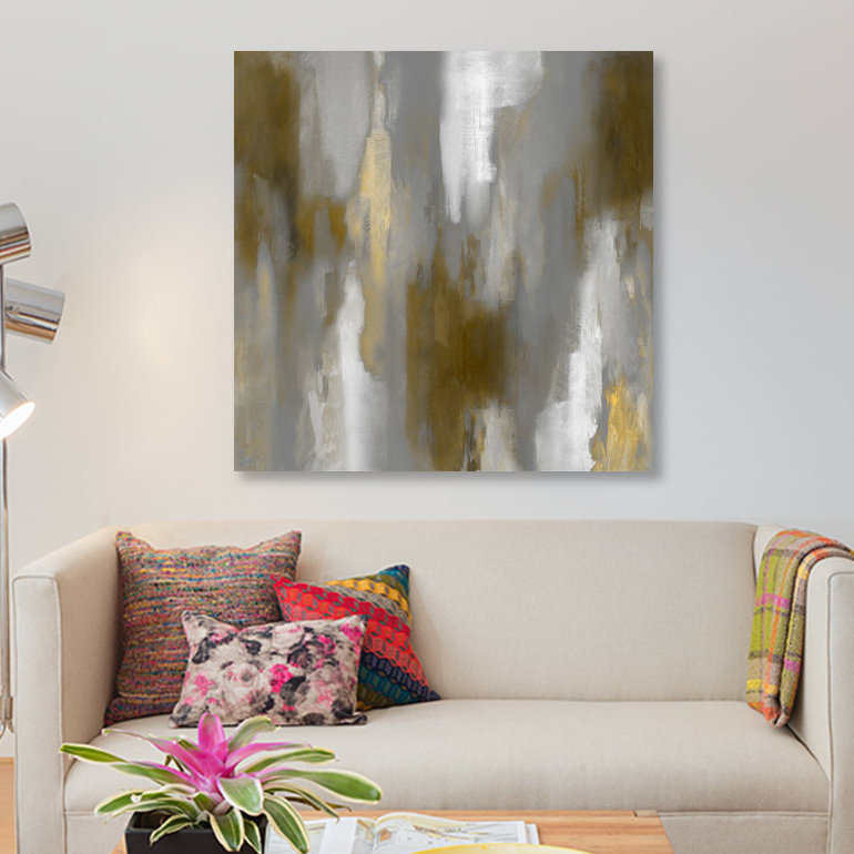 « apex gold iv », impression sur toile, H 48 po x l 48 po x P 1,5 po, Toile tendue, Pas de tapis