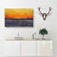 An Orange Sunset - Wrapped Canvas Painting-56658743